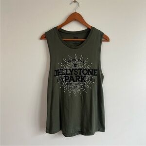 ✨LAST CHANCE✨ Yogi Bear's Jellystone Olive Green Sleeveless Top